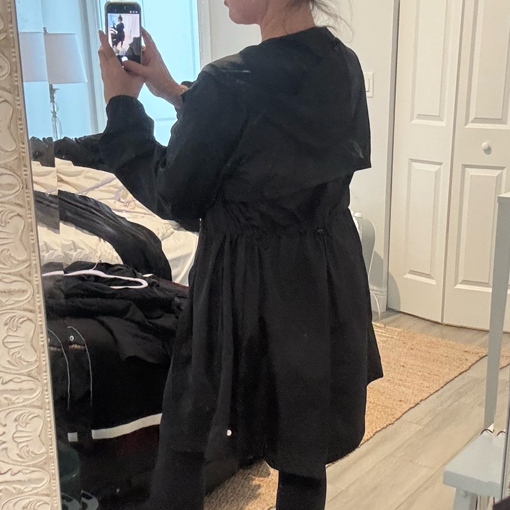 Layer 8 Black Hooded Trench Coat